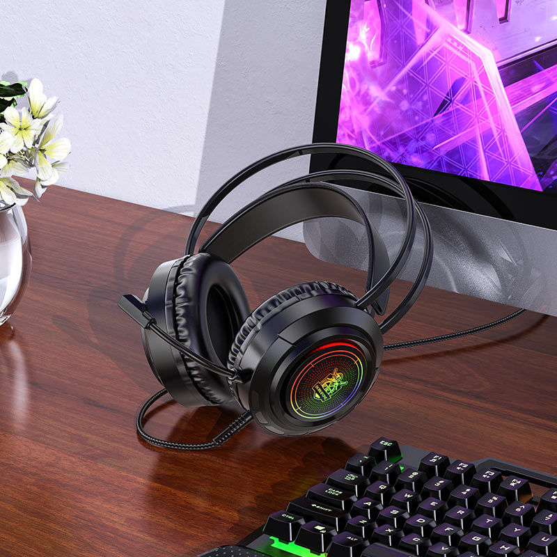 картинка Гарнитура Borofone Surpass Gaming headphones BO103 Black от магазина КомпьютерЦентр