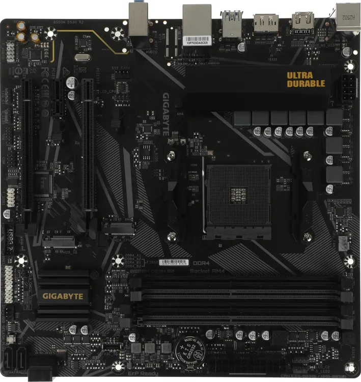 картинка Материнская плата Gigabyte B550M DS3H R2, AM4, AMD B550, 4xDDR4, mATX от магазина КомпьютерЦентр
