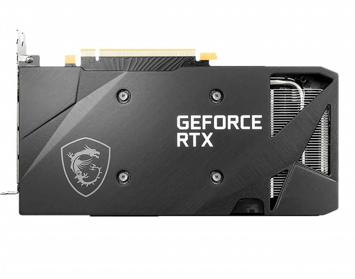 картинка Видеокарта 12Gb GDDR6 GeForce RTX 3060 MSI Ventus 2X OC LHR (RTX3060 VENTUS 2X OC) от магазина КомпьютерЦентр