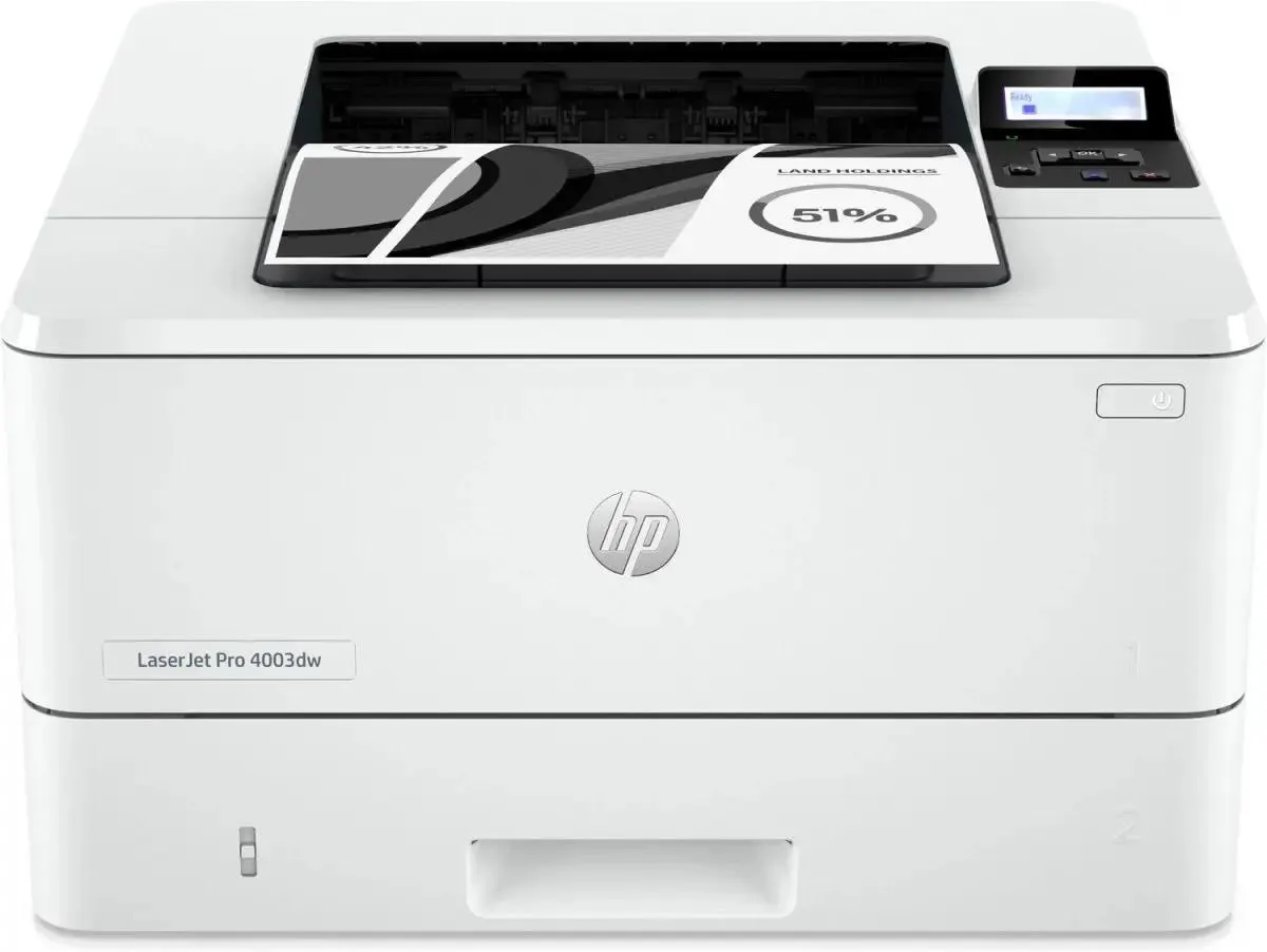 картинка Принтер лазерный HP LaserJet Pro 4003dw (2Z610A) A4 Duplex Net WiFi белый от магазина КомпьютерЦентр