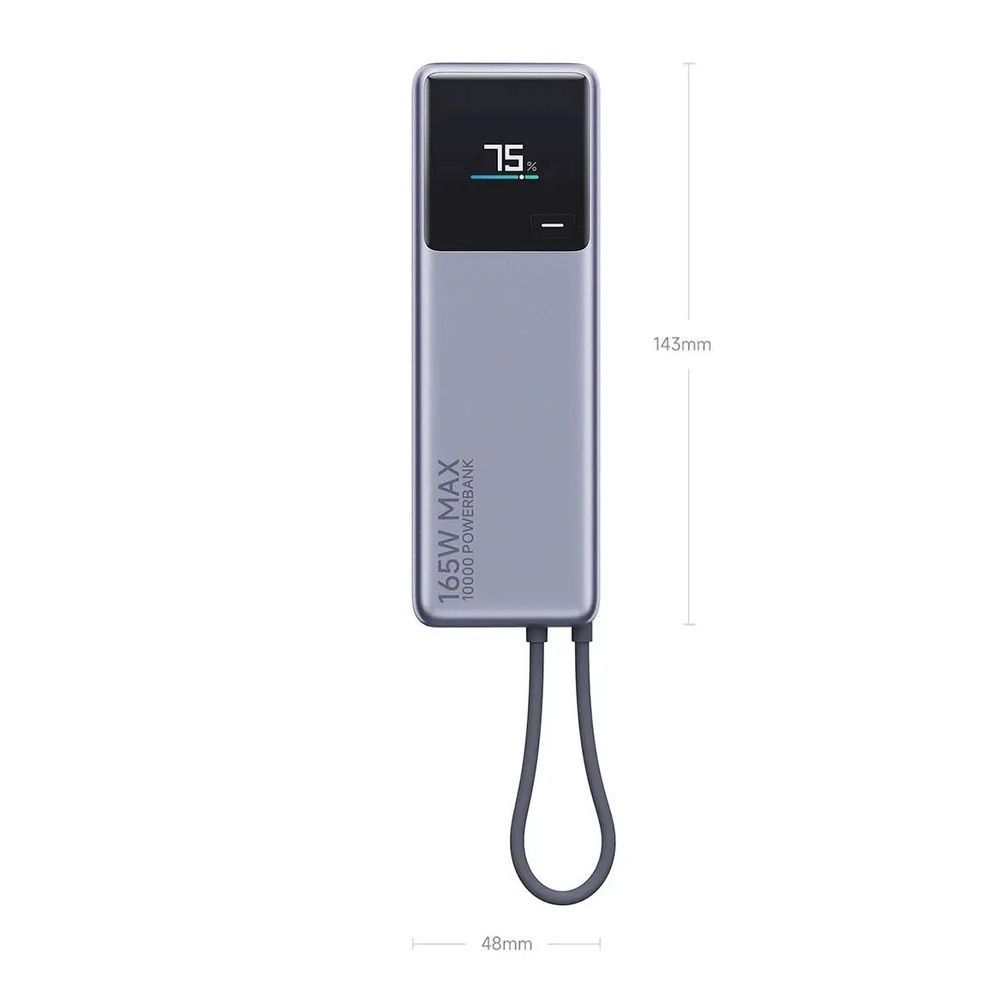 картинка Внешний аккумулятор Xiaomi Mi Power Bank 10000mAh With Cable USB-C 165W PB1165MI CN (BHR9344CN) от магазина КомпьютерЦентр
