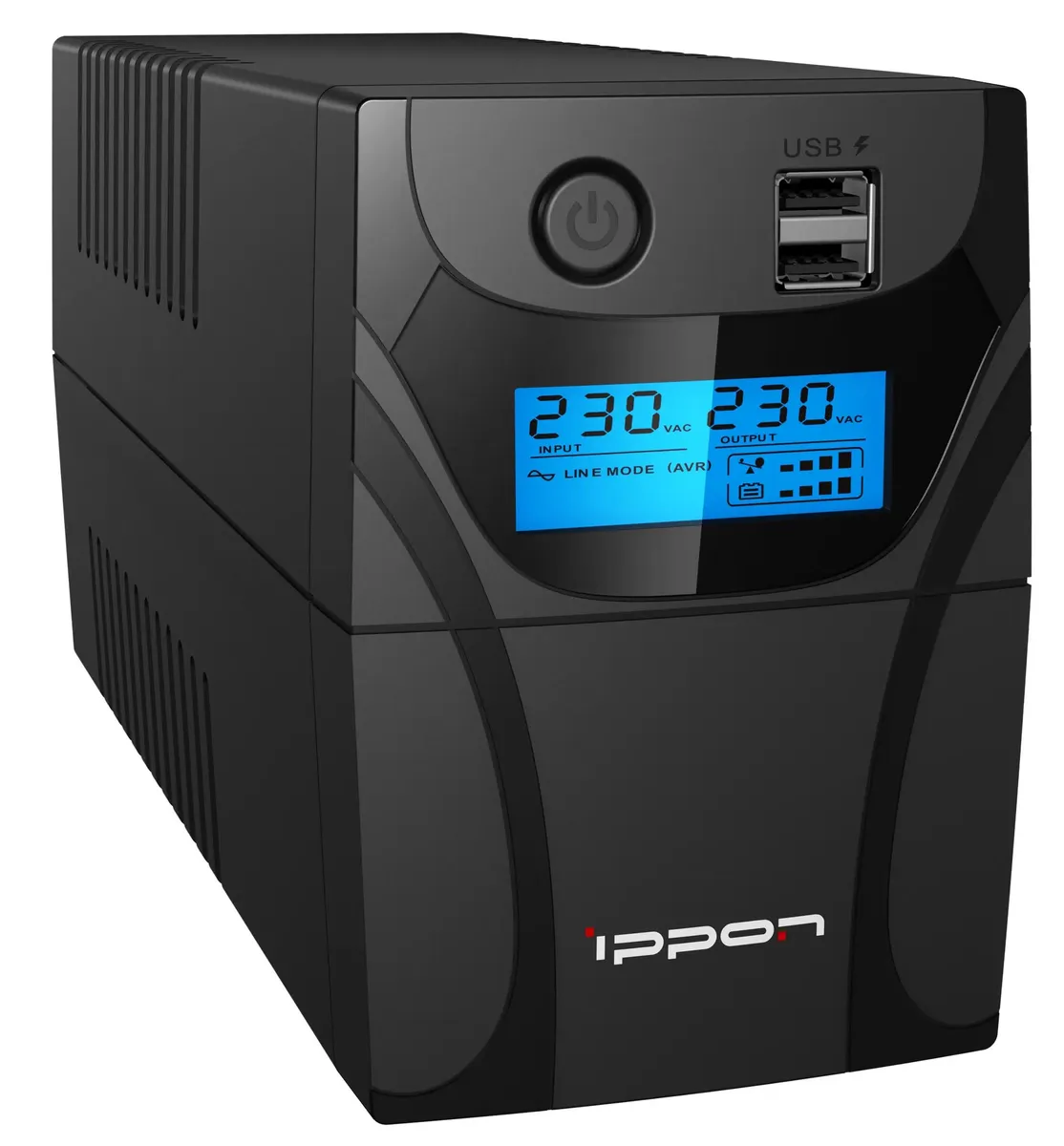 картинка ИБП Ippon Back Power Pro II Euro 650 360Вт 650ВА черный 1005511 от магазина КомпьютерЦентр