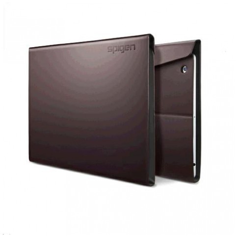 картинка Чехол SGP Leather Case Diary Series Dark Brown for New iPad/ iPad 2 (SGP08843) от магазина КомпьютерЦентр