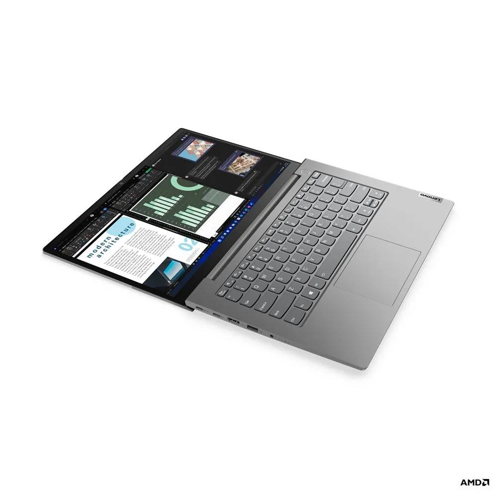 картинка Ноутбук Lenovo Thinkbook 14 (21DK0008RU) 14'' FHD IPS/  AMD Ryzen 5 5625U/  RAM 8 ГБ/  SSD 512 ГБ/  AMD Radeon Graphics/  Windows 11 Pro, серый от магазина КомпьютерЦентр