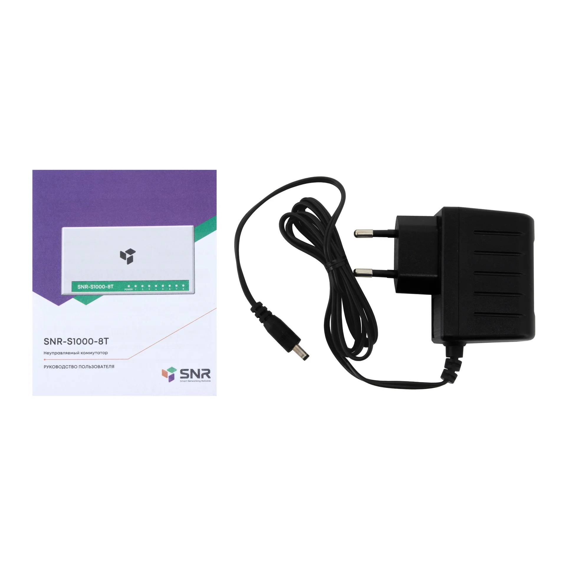 картинка Switch 8-port SNR SNR-S1000-8T, 100Мбит/ с, количество портов 8 шт от магазина КомпьютерЦентр