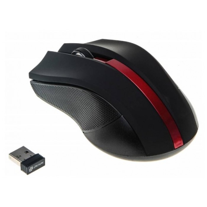 картинка Мышка Oklick 615MW Wireless Black/ Red (615mw) от магазина КомпьютерЦентр