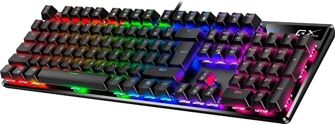 картинка Клавиатура Genius Scorpion K12 игровая проводная механическая/  корич перекл/  RGB/  Анти-Ghosting/  USB/ кабель 1.8м/  черный (31310057402) от магазина КомпьютерЦентр