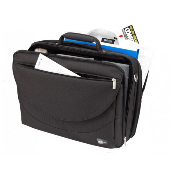 картинка Сумка Sumdex Large Expandable Computer Brief 17″ Black (PON-303BK) от магазина КомпьютерЦентр