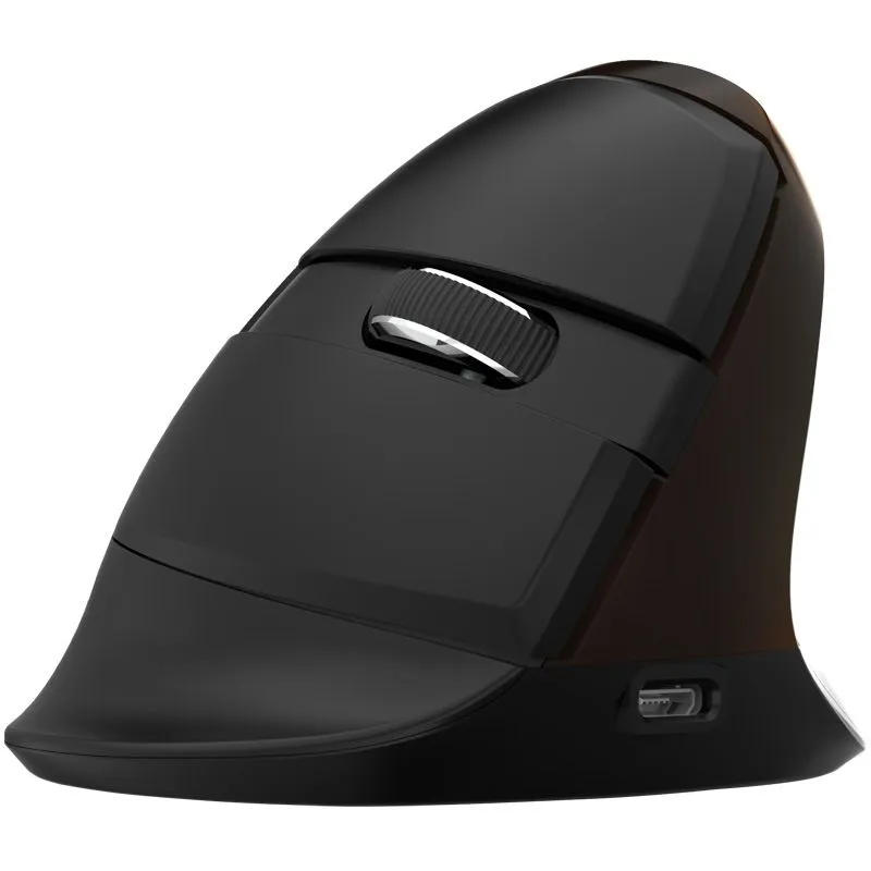 картинка Мышка вертикальная Delux M618mini Wireless, черный от магазина КомпьютерЦентр
