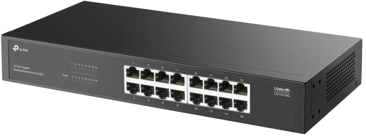 картинка Switch 16-port TP-Link LS1016G, Gigabit Desktop/ Rackmount Switch от магазина КомпьютерЦентр