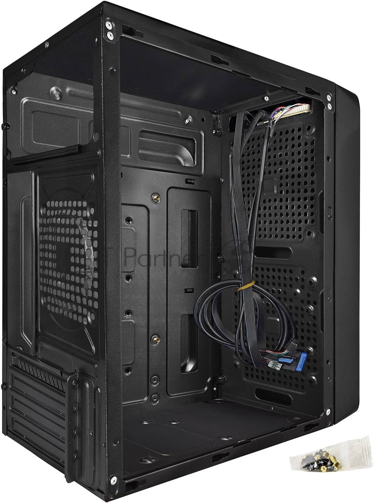 картинка Корпус Minitower ExeGate EX283126RUS BAA-108U mATX, без БП, черный от магазина КомпьютерЦентр