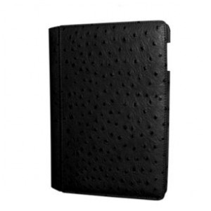 картинка Чехол Dublon Leatherworks Multi Functional Case Black Ostrich for iPad 2 (MFC-ID2-OS) от магазина КомпьютерЦентр