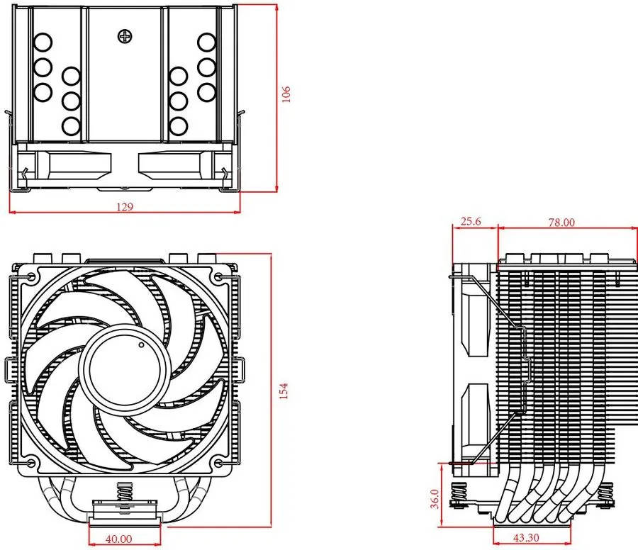 картинка Вентилятор CPU ID-COOLING SE-226-XT ARGB, черный от магазина КомпьютерЦентр
