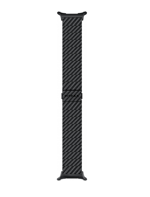 картинка Браслет PITAKA Carbon Fiber Modern для Samsung Galaxy Watch Ultra, чёрно/ серый (полоска) от магазина КомпьютерЦентр