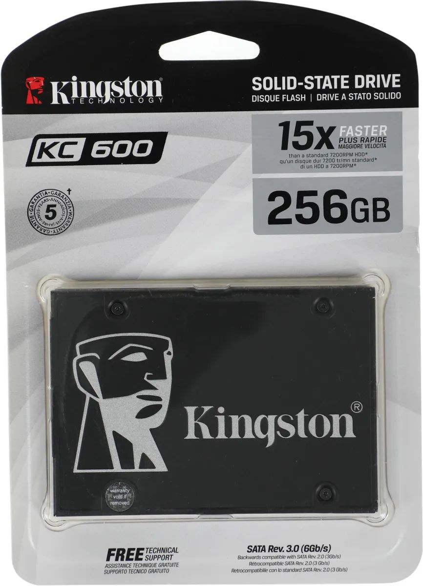 картинка SSD накопитель 256Gb 2.5'' Kingston SKC600; SATA3 (SKC600/ 256G) от магазина КомпьютерЦентр