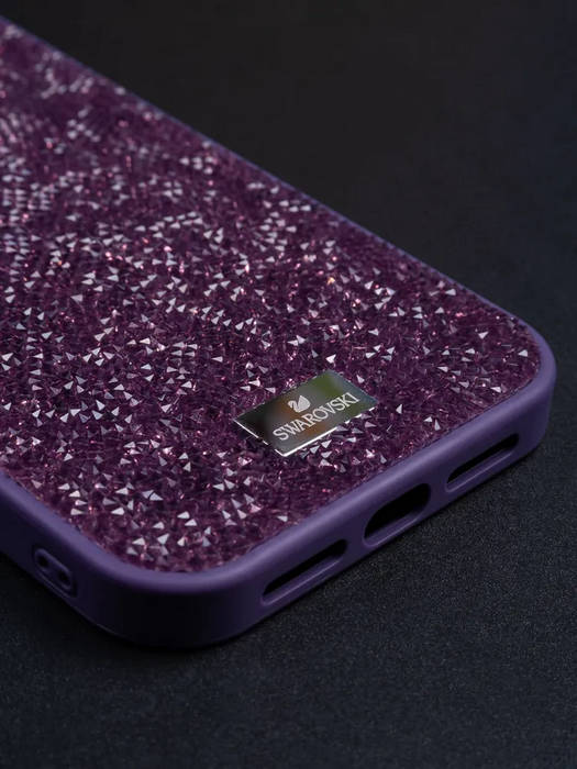 картинка Чехол Swarovski для iphone 15 Pro Max Фиолетовый от магазина КомпьютерЦентр