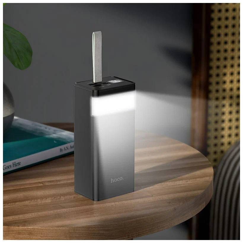 картинка Внешний аккумулятор Hoco J86 Powermaster 22.5W fully compatible power bank 40000mAh black от магазина КомпьютерЦентр