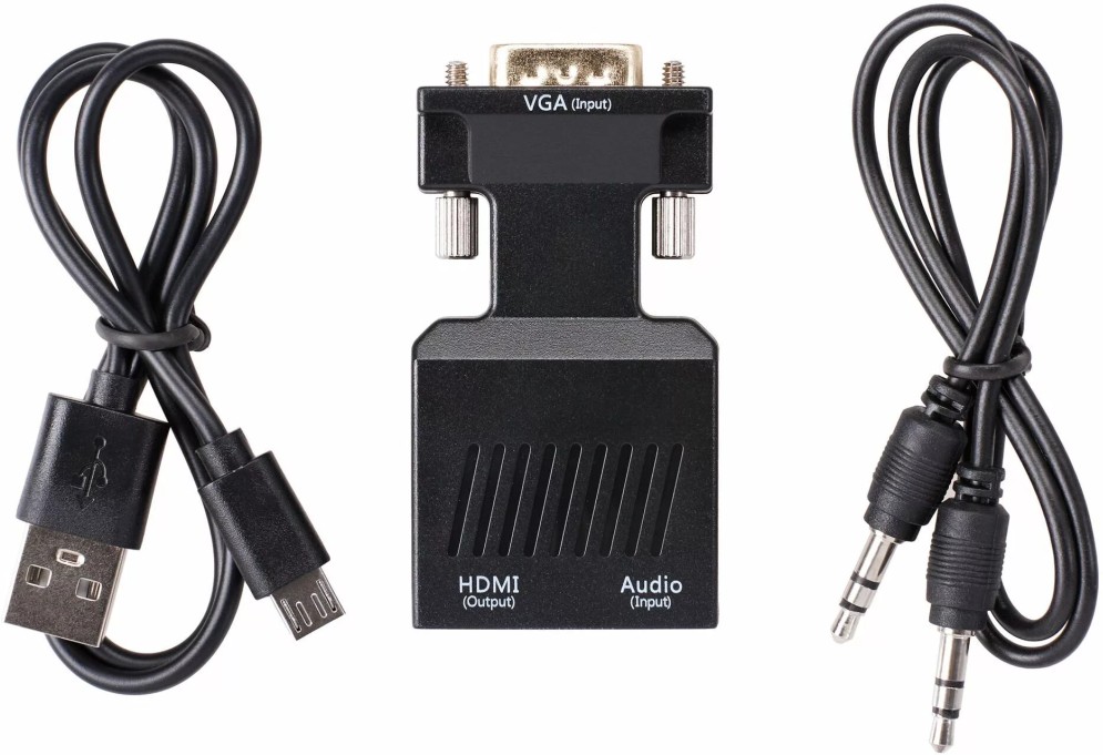 картинка Переходник VCOM CA337A VGA(M)+audio+microUSB --> HDMI(F)1080*60Hz от магазина КомпьютерЦентр