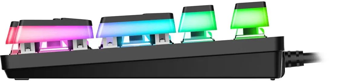 картинка Клавиатура Acer Nitro OKW303 механическая черный/ серый USB Multimedia for gamer LED (ZL.KBDCC.01D) от магазина КомпьютерЦентр