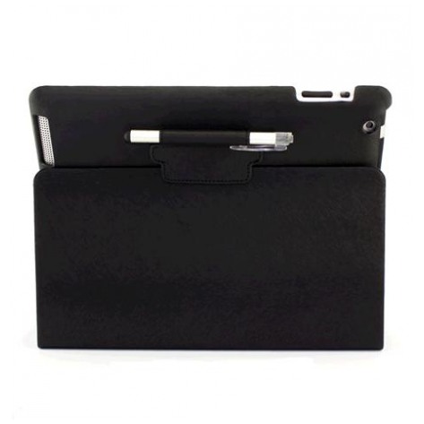 картинка Чехол Ozaki iCoat Notebook+ Black for New iPad (IC509BK) от магазина КомпьютерЦентр