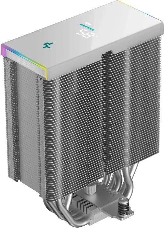 картинка Кулер DEEPCOOL AK500S DIGITAL SE WH LGA20XX/  1700/  1200/  115X/  AM5/  AM4, TDP 240W, PWM, Fan 120мм, 5 тепл. трубок, Copper Base, белый RET (R-AK500S-WHADMN-GJD) от магазина КомпьютерЦентр