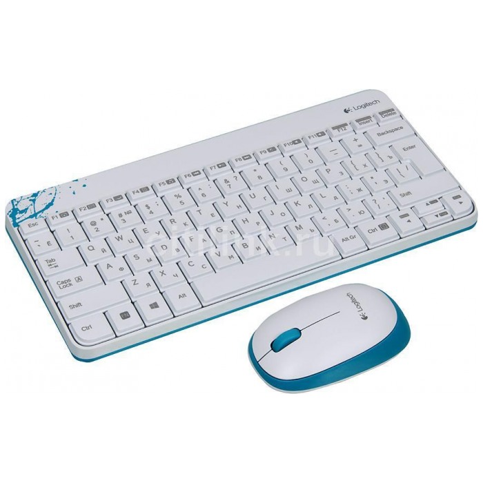 картинка Клавиатура+мышь Logitech Cordless MK240 White (920-005791) от магазина КомпьютерЦентр