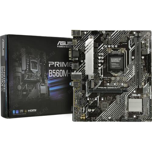 картинка М/ п Asus PRIME B560M-K S1200 Intel B560 mATX от магазина КомпьютерЦентр