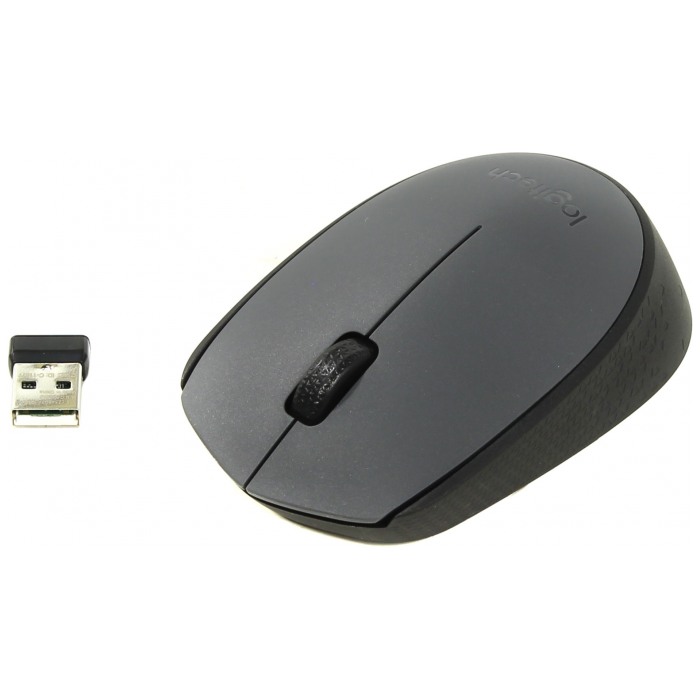 картинка Мышка Logitech M170 Wireless Black/Gray (910-004642) от магазина КомпьютерЦентр
