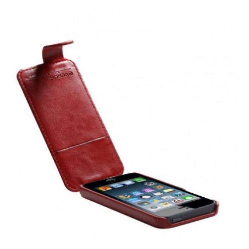 картинка Чехол Verus Snake Flip Red for iPhone 5/ 5s от магазина КомпьютерЦентр