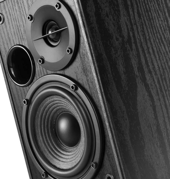 картинка Акустика 2,0 Edifier R1580MB Активные, RMS 42W, 55-20000Гц, дерево,пульт ДУб черный от магазина КомпьютерЦентр