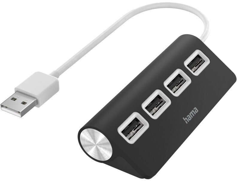 картинка HUB 4-port Hama USB 2.0 H-200119 Gray (00200119) от магазина КомпьютерЦентр