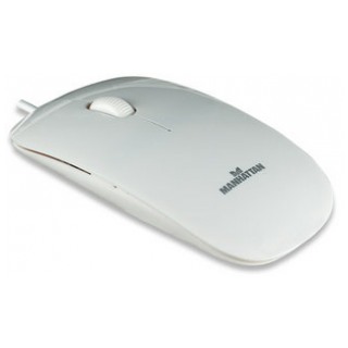 картинка Мышка Manhattan Silhouette White USB (177627) от магазина КомпьютерЦентр