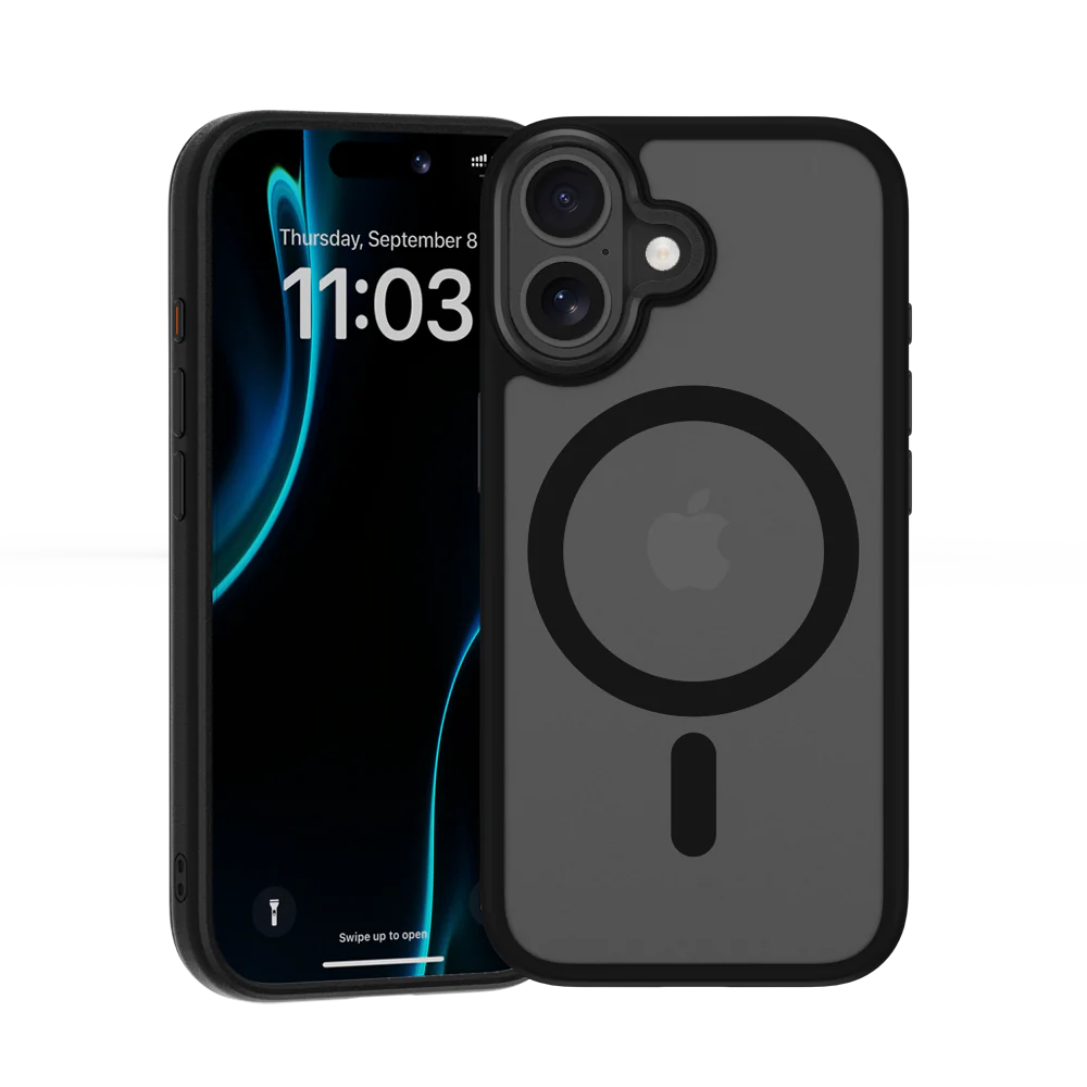 картинка Чехол силиконовый Benks Mist Protective Case (MagSafe) для iPhone 17 6.1'', цвет черный (Black) от магазина КомпьютерЦентр