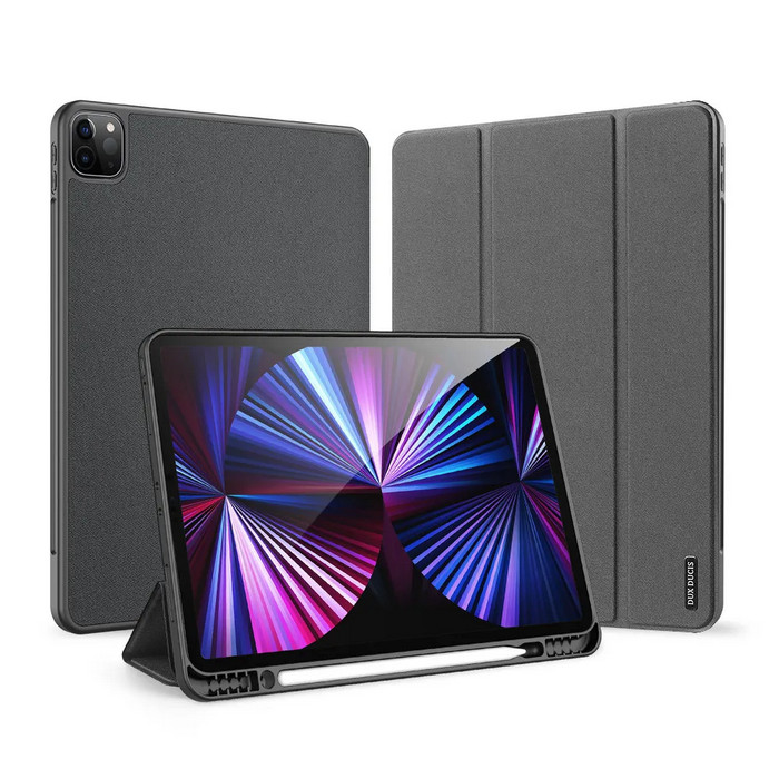 картинка Чехол книжка для iPad Pro 12.9'' (2021 /  2020) Dux Ducis Domo series черный от магазина КомпьютерЦентр