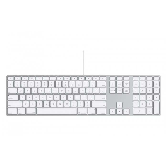 картинка Клавиатура Apple Keyboard aluminium (MB110RS/A) от магазина КомпьютерЦентр