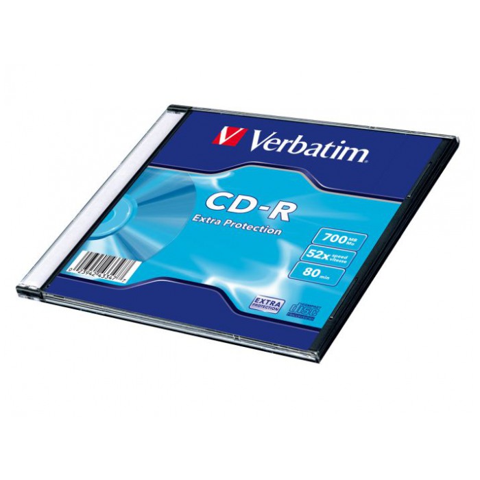 картинка Диск Verbatim CD-R 700Мb 52x Slim от магазина КомпьютерЦентр