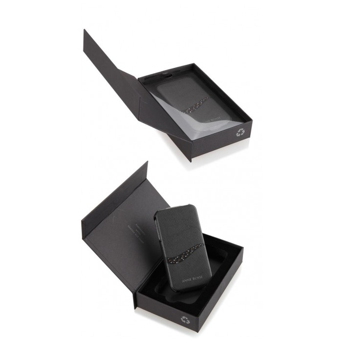 картинка Чехол SGP Leather Case Anne Rossi Series Twilit Black for iPhone 4/ 4S (SGP08693) от магазина КомпьютерЦентр