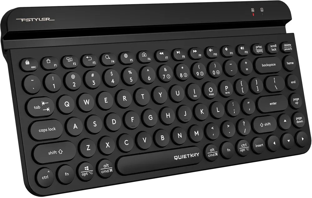 картинка Клавиатура A4Tech Fstyler FBK30 черный USB беспроводная BT/ Radio slim Multimedia (FBK30 BLACK) от магазина КомпьютерЦентр
