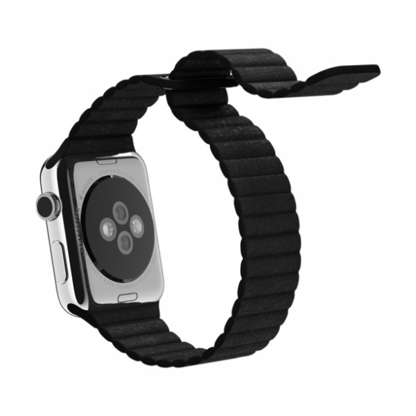 картинка Ремешок Apple Watch Leather Loop 42mm Black от магазина КомпьютерЦентр