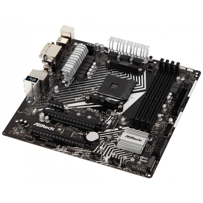 картинка Материнская плата ASRock AB350M PRO4 R2.0 AM4 (AB350M PRO4 R2.0) от магазина КомпьютерЦентр