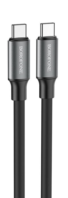 картинка Кабель Borofone BX82 Type-C to Type-C Bountiful 60W charging data cable cable black от магазина КомпьютерЦентр