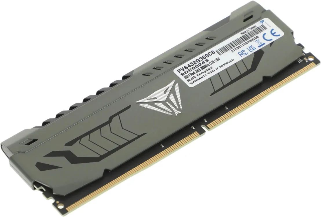 картинка DIMM DDR4 32Gb 3600MHz Patriot Viper Steel RTL Gaming PC4-28800 CL18 DIMM 288-pin 1.35В (PVS432G360C8) от магазина КомпьютерЦентр