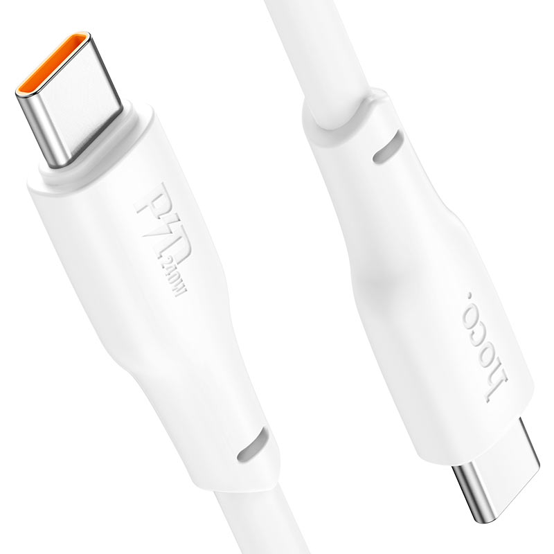 картинка Кабель Hoco X93 Type-C to Type-C Force 240W fast charging data cable 2m White от магазина КомпьютерЦентр