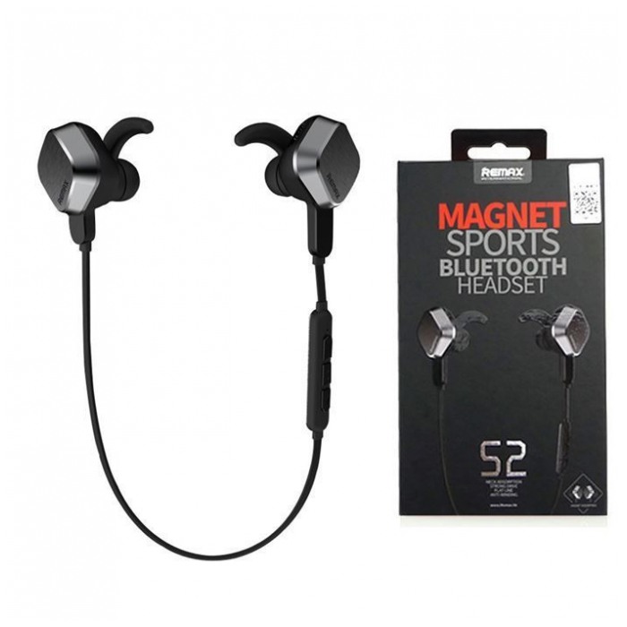 картинка Bluetooth-гарнитура Remax Sporty Bluetooth Earphone BT4.1 RB-S2 Black (RB-S2 Black) от магазина КомпьютерЦентр