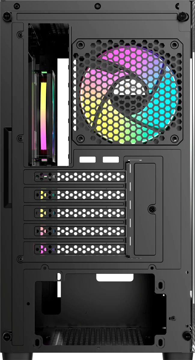 картинка Корпус Ocypus Gamma C52 BK ARGb mATX /  win /  black /  3 ARGb fans /  no PSU /  Tempered Glass (Gamma-C52-B-KD300XX-GL) от магазина КомпьютерЦентр
