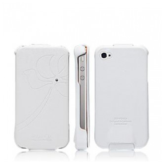 картинка Чехол SGP Leather Pouch Valencia White for iPhone 4 (SGP06884) от магазина КомпьютерЦентр