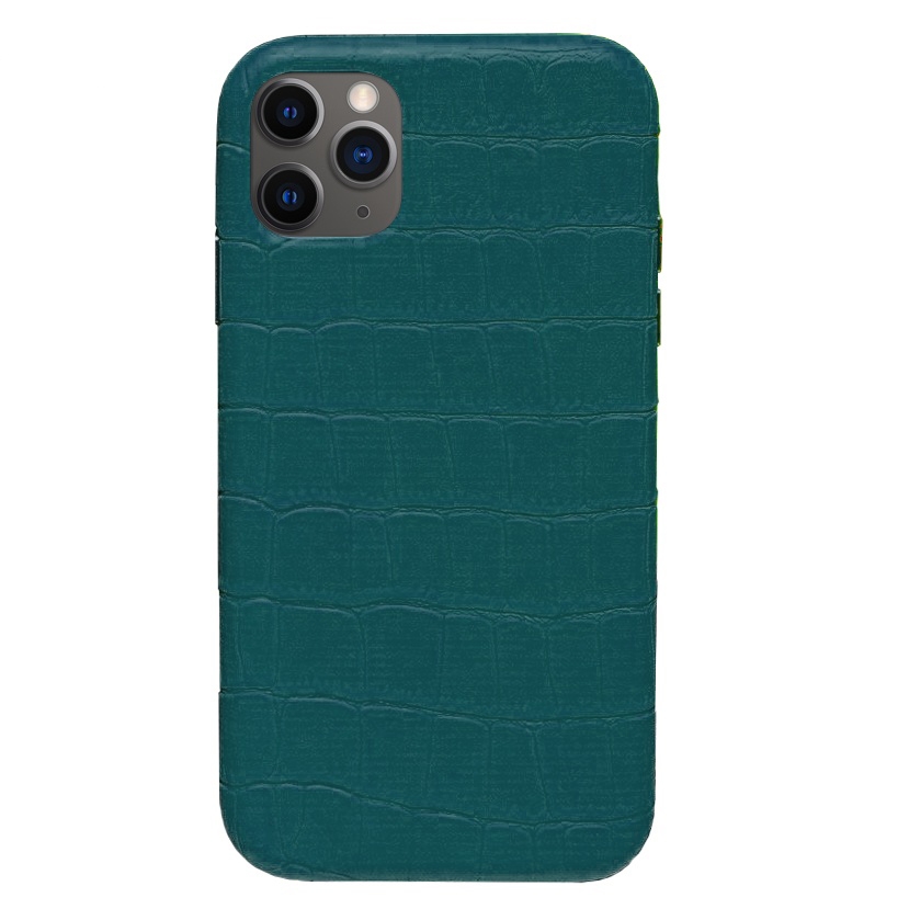 картинка Чехол Crocodile Leather Case for iPhone 12 Pro Max Forest Green (Copy) от магазина КомпьютерЦентр