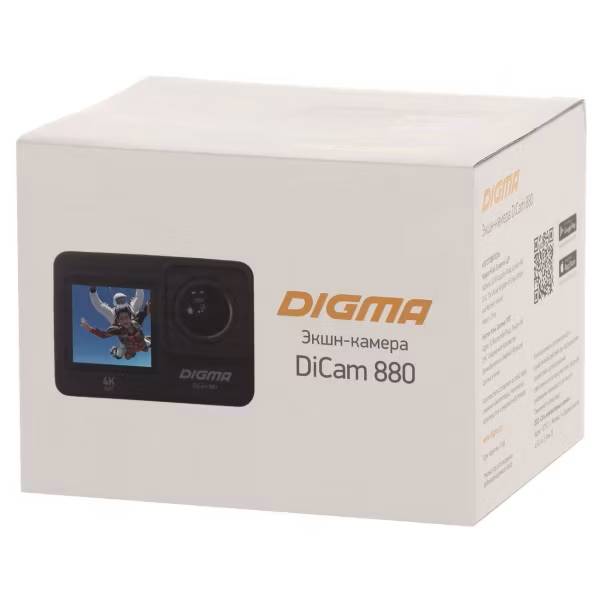 картинка Экшн-камера Digma DiCam 880, 16 Мп, Wi-Fi, подводный бокс, черный от магазина КомпьютерЦентр