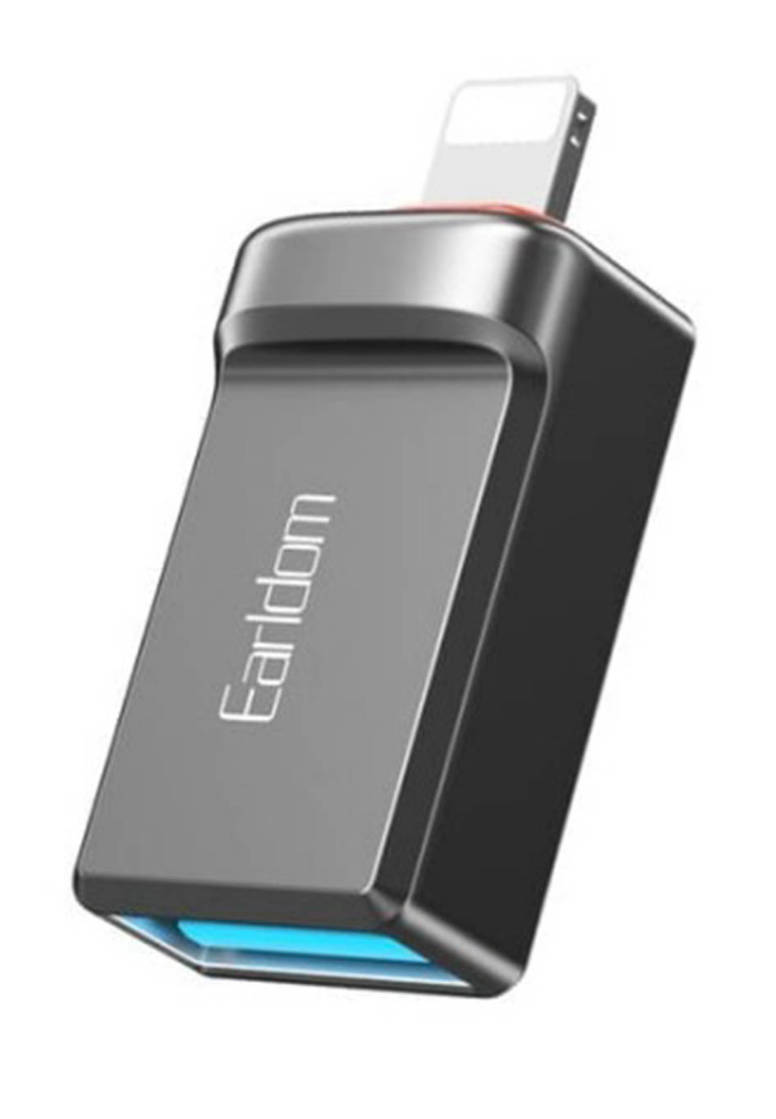 картинка Переходник Lightning/  USB Earldom OTG Adapter ET-OT86L Black от магазина КомпьютерЦентр