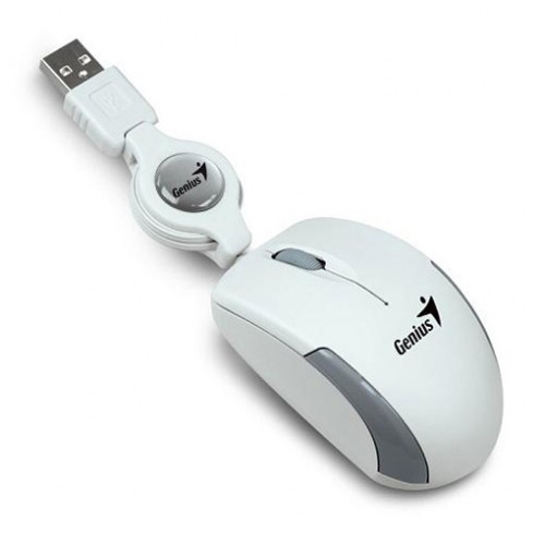 картинка Мышка Genius Micro Traveler White USB (31010100104) от магазина КомпьютерЦентр